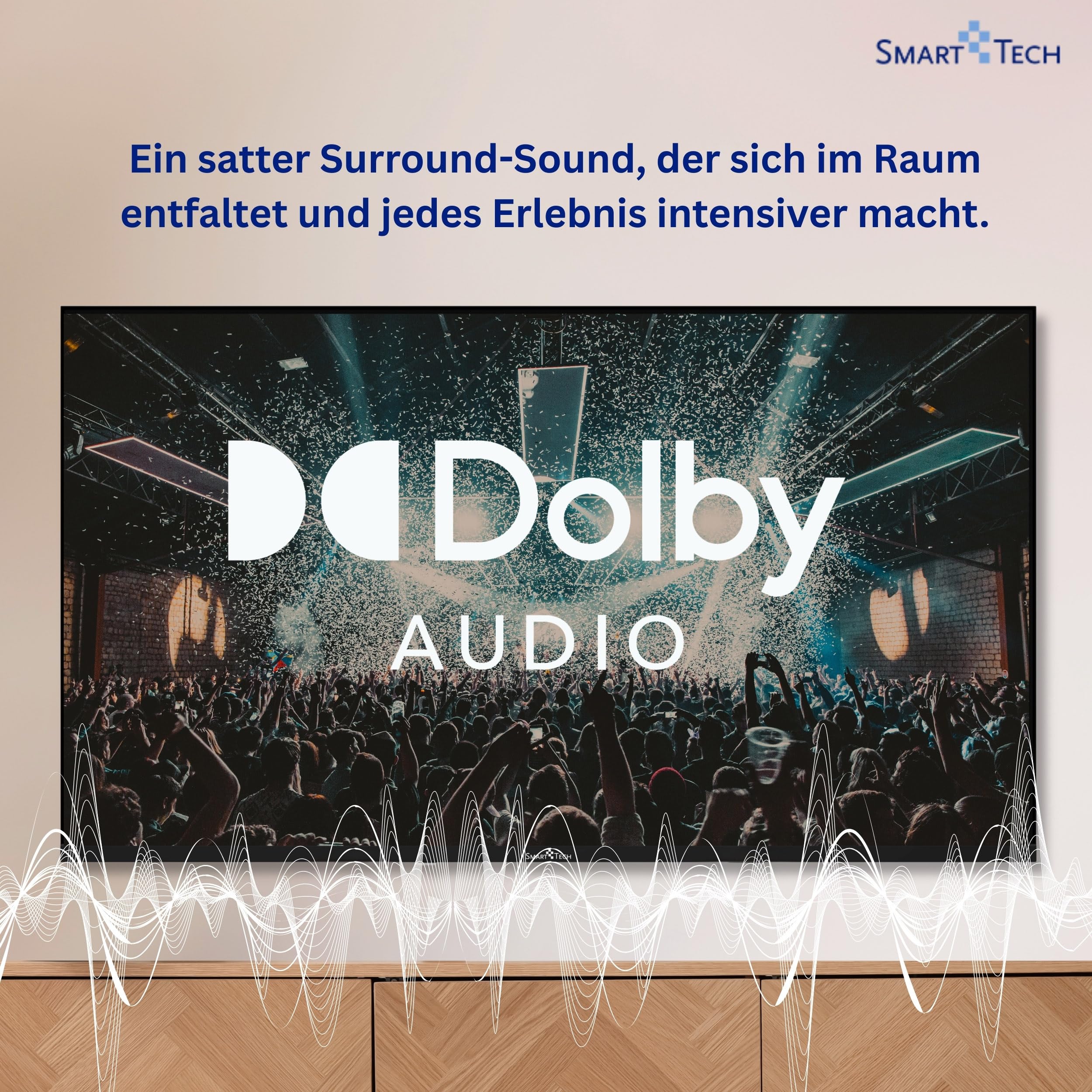 Smart Tech 40FV02V Fernseher 40 Zoll Smart TV VIDAA - Fernseher mit Full HD Auflösung, Bluetooth und Triple-Tuner, LED TV (2026) 8