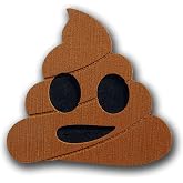 Toejamr - Snowboard Stomp Pad - Poo Emoji - Brown