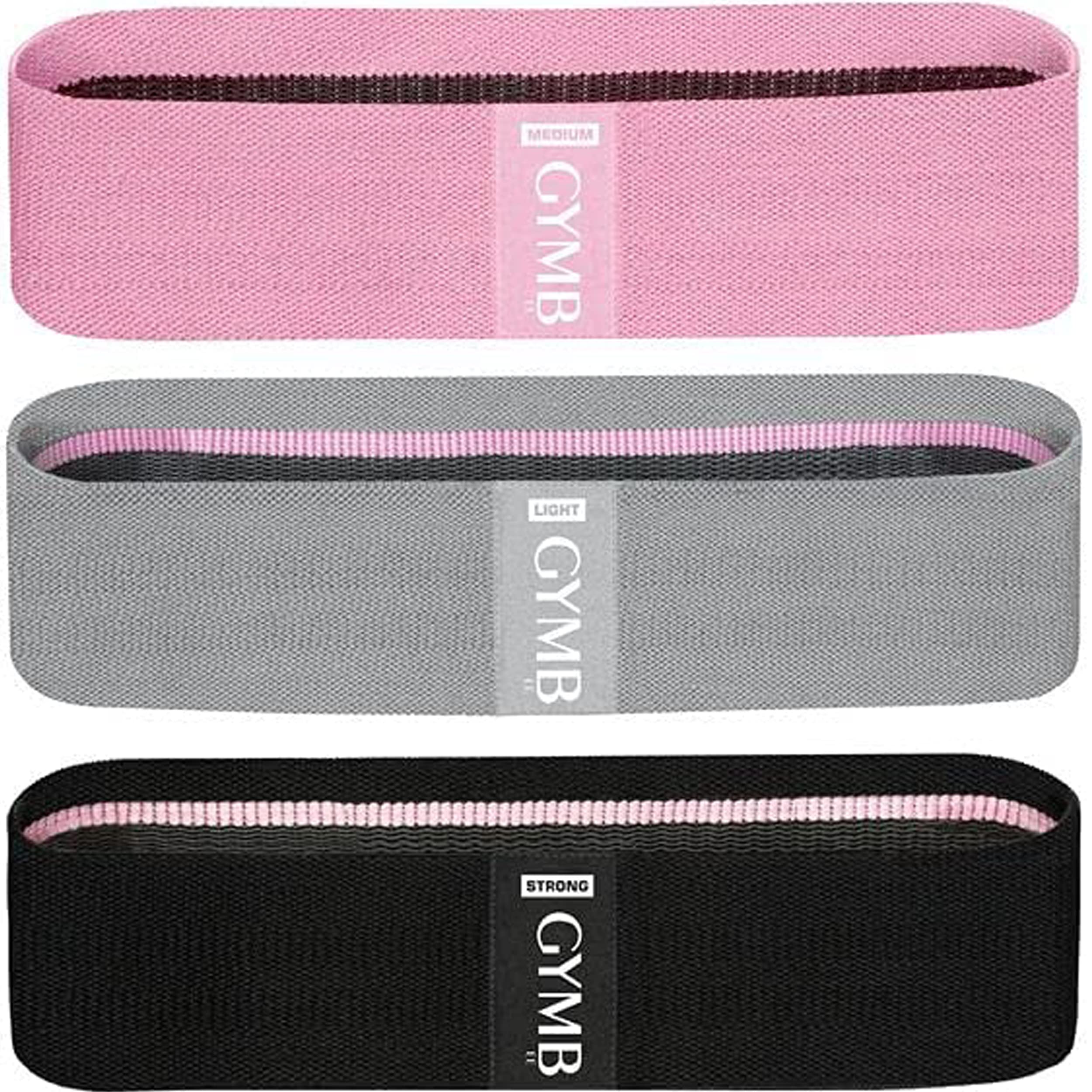 Photo 1 of Gymbee Resistance Bands for Working Out - Exercise Bands to Workout Glutes, Thighs & Legs - No-Slip Cloth Booty Belt for Gym & Home Fitness, Yoga, Strength & Pilates for Men/Women - 3 Levels