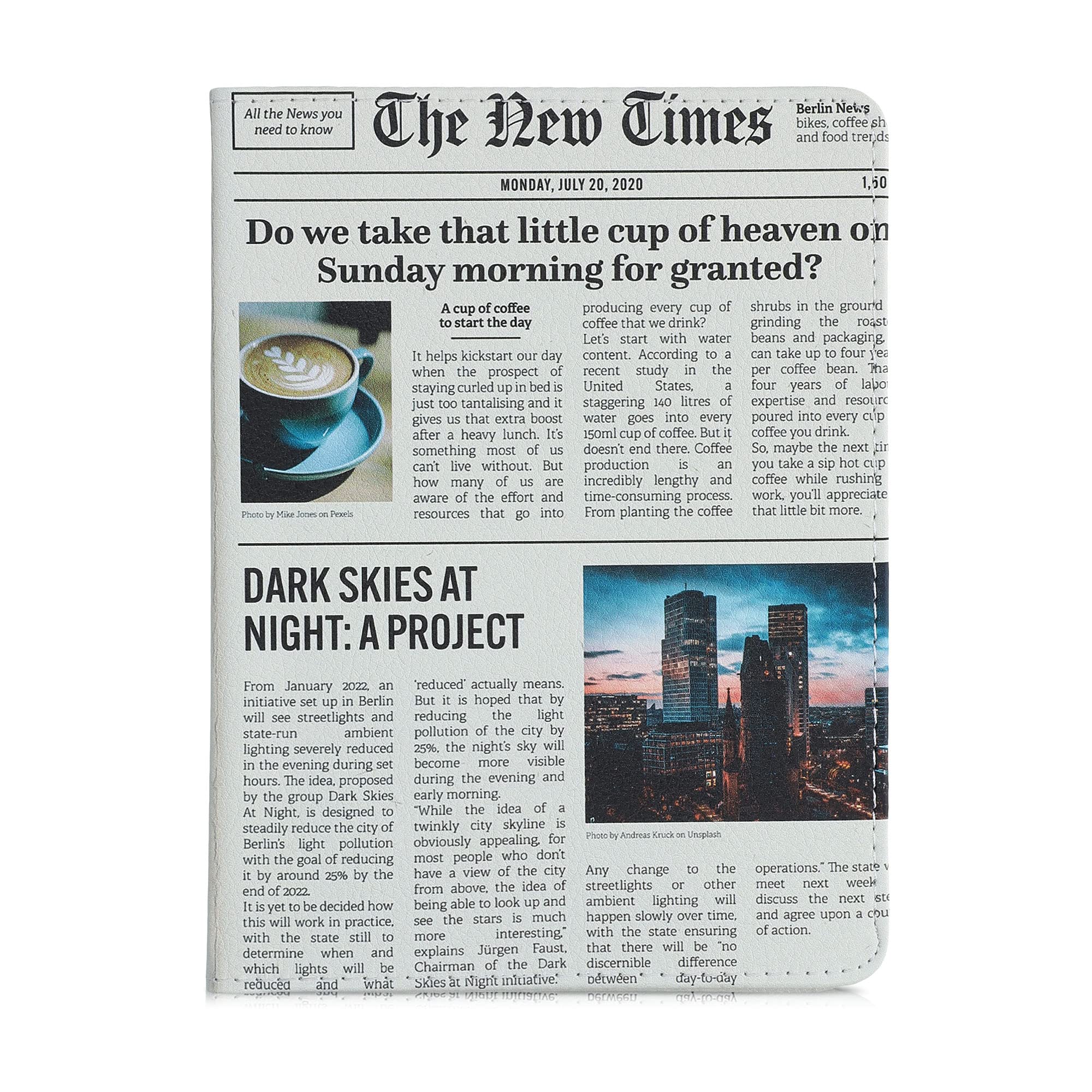 kwmobile Registration and Insurance Holder - Car Document and Card Holder - PU Leather - Front Page Multicolor/Black/Sand