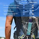 Waterdrop Water Filter Straw 0.1 Micron with Gravity Bag Blue Camping view 3
