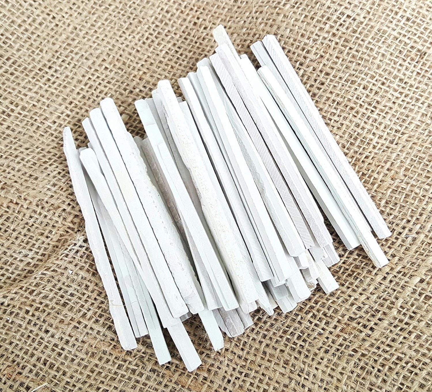 Advancedestore Natural Lime Stone Slate Pencils. Consistent Size and Genuine Premium Quality Slate Pencils-Pack of 100