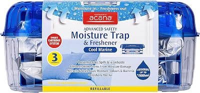 Acana Advanced Moisture Trap Freshener Dehumidifier for Damp Mould - Large Rooms
