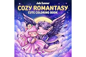 Cozy Romantasy: Cute Coloring Book for Adults and Teens with Fantasy Romance Scenes for Relaxation