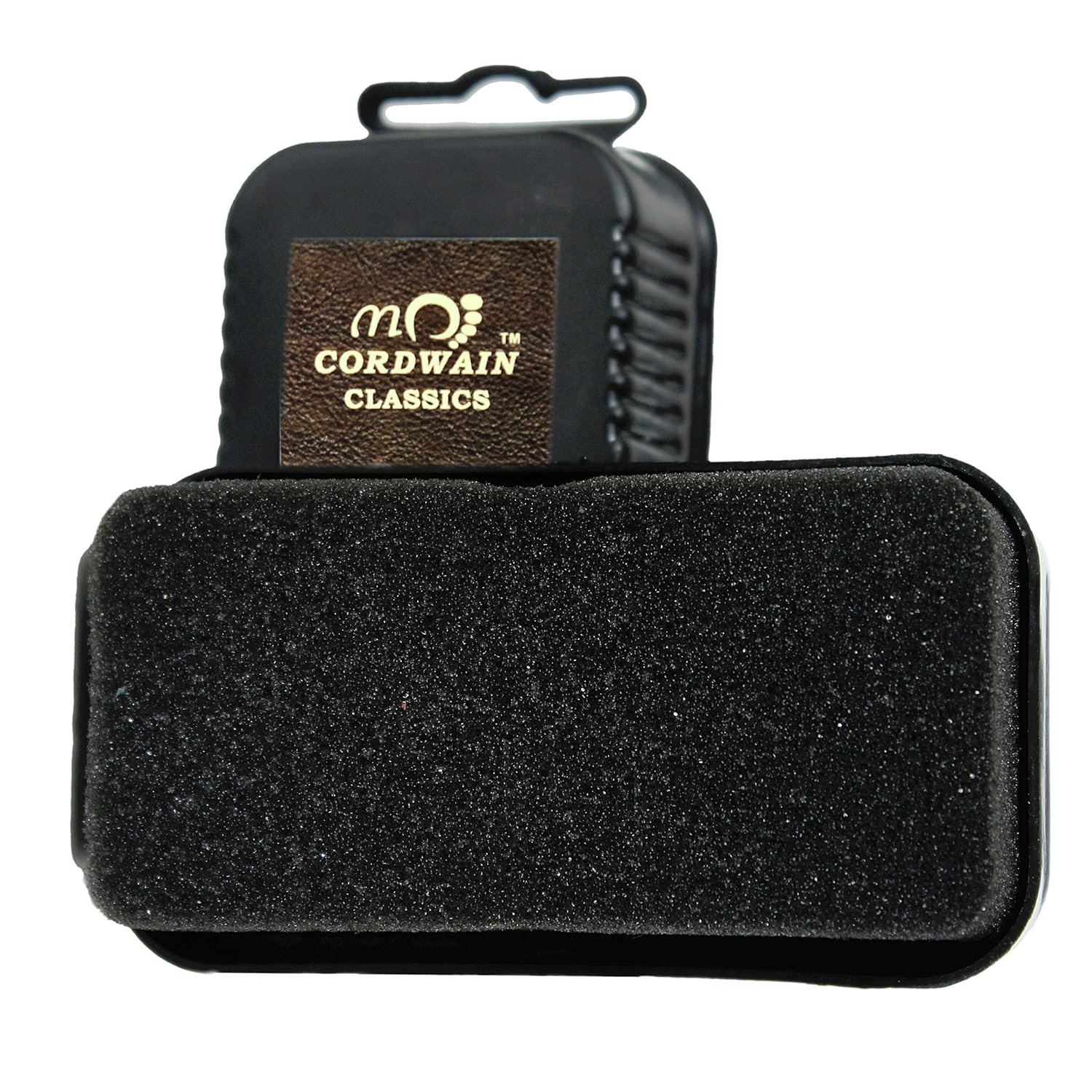 cordwain unisex black shoe shine sponge
