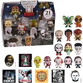 Tiny Nightmares Advent Calendar, 21 Surprise Figures or Stickers | 21-day horror advent calendar with surprise collectible toy figures and stickers, ages 17+