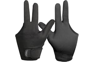 Geyoga 2 Pcs Heat Resistant Gloves for Hair Styling 3 Finger Barber Gloves Reusable Curling Wand Heat Protector for Hair Dye(