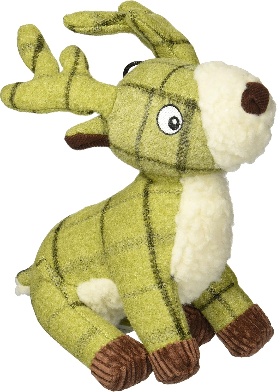 House of Paws Tweed Plush Stag Dog Toy, Green Amazon.co.uk Pet Supplies