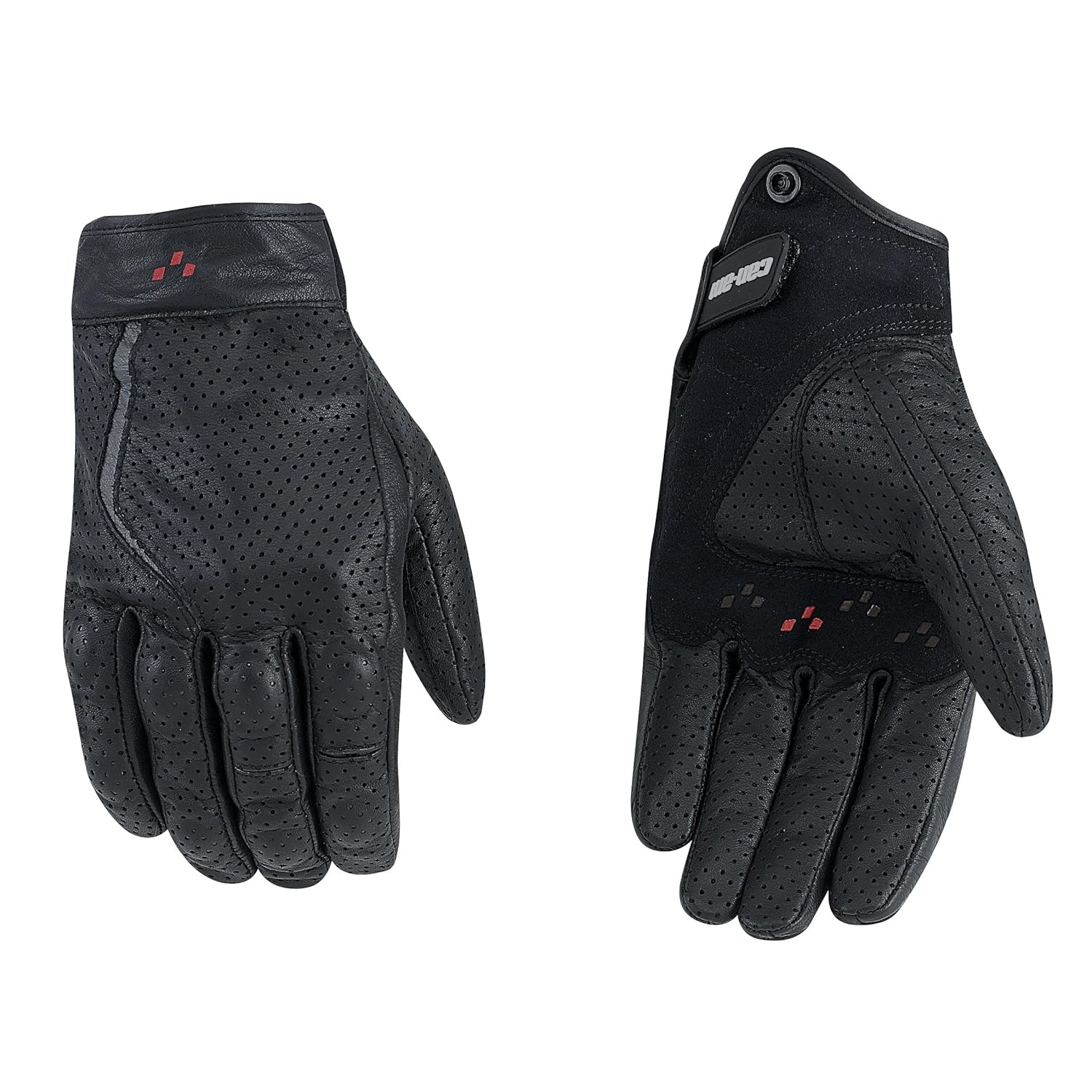 Amazon.com: Can-Am Spyder New Mens Respirator Leather Vented Motorcycle Gloves Small Black 