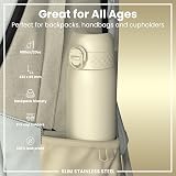 Ion8 Lightweight Stainless Steel Water Bottle 600 ml Creamy White view 2
