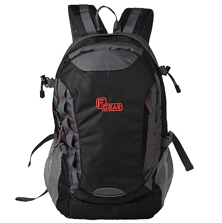 F Gear Fortune Bk Gy 27 Ltrs Black Casual Backpack (Fortune Bk Gy)