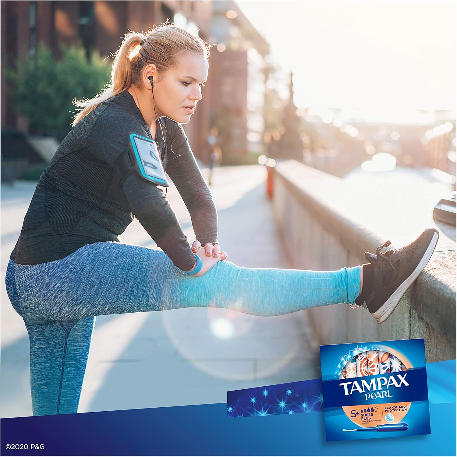 Tampax Pearl Tampons Super Plus Absorbency with LeakGuard Braid, Unscented, 50 Count: Health & Personal Care