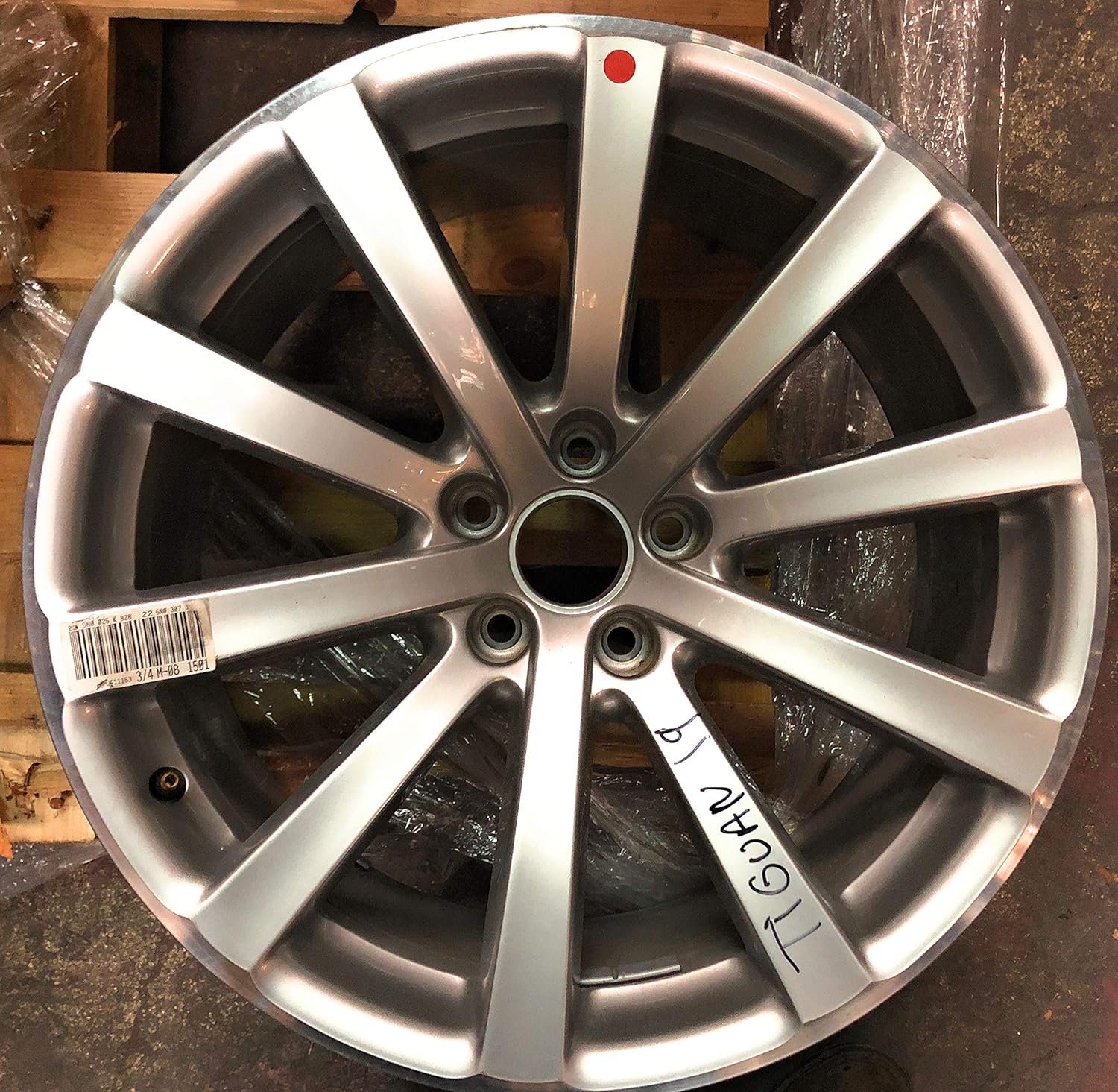 Llanta aluminio 2012-2015 Volkswagen Tiguan Wheel Alloy 5N0 ...