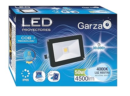 Garza Lighting Outdoor - Foco Proyector LED Exterior IP65 COB ...