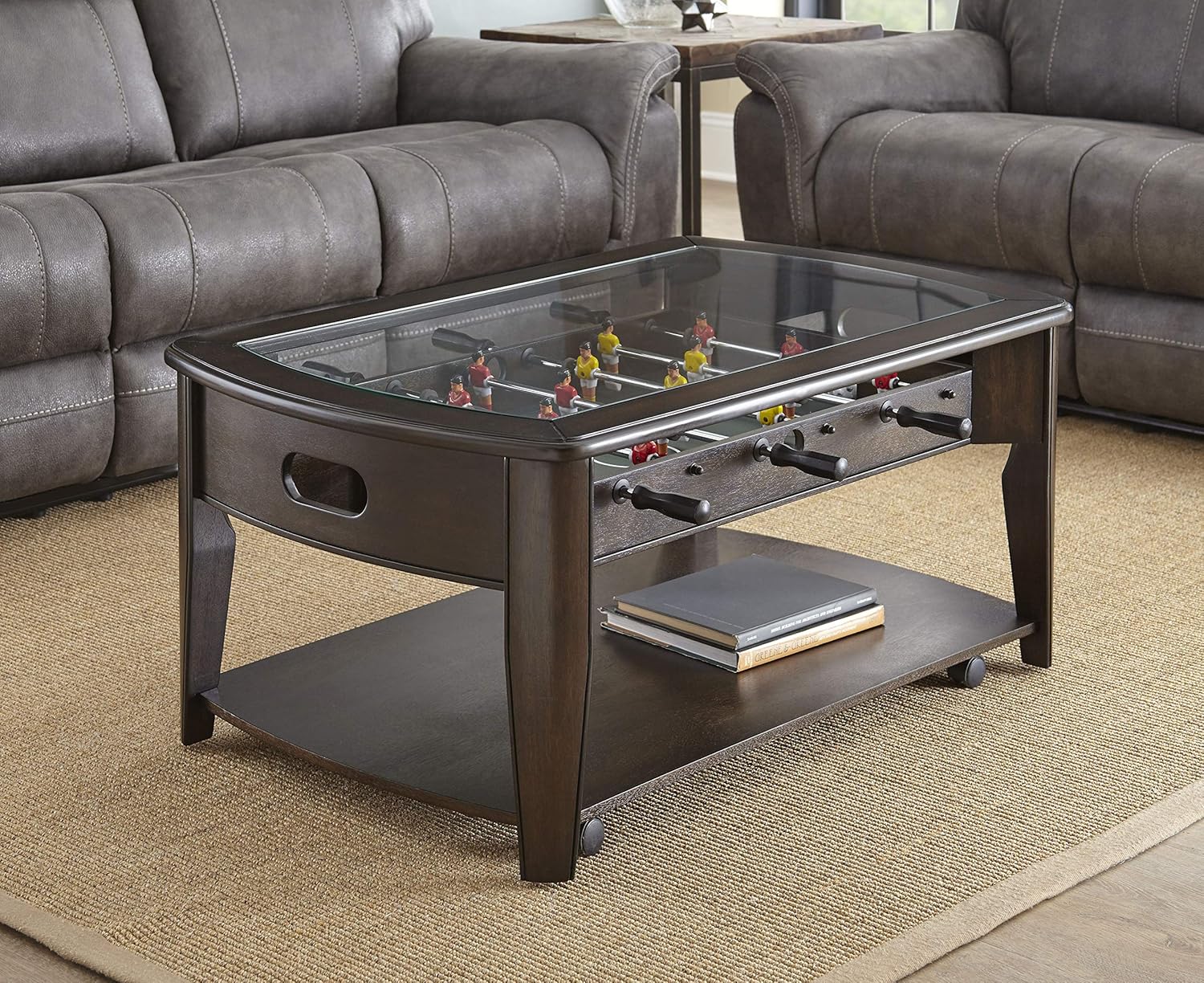Amazon Com Steve Silver Cocktail Table With Foosball
