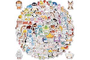 112 PCS Emotional Support Animal Stickers – Affirmation Sticker Pack for Adults or Kids Cute Inspirational Buddies for Water 
