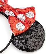DRESHOW Glitter Mouse Ears Bow Headband Party Cosplay Women view 3