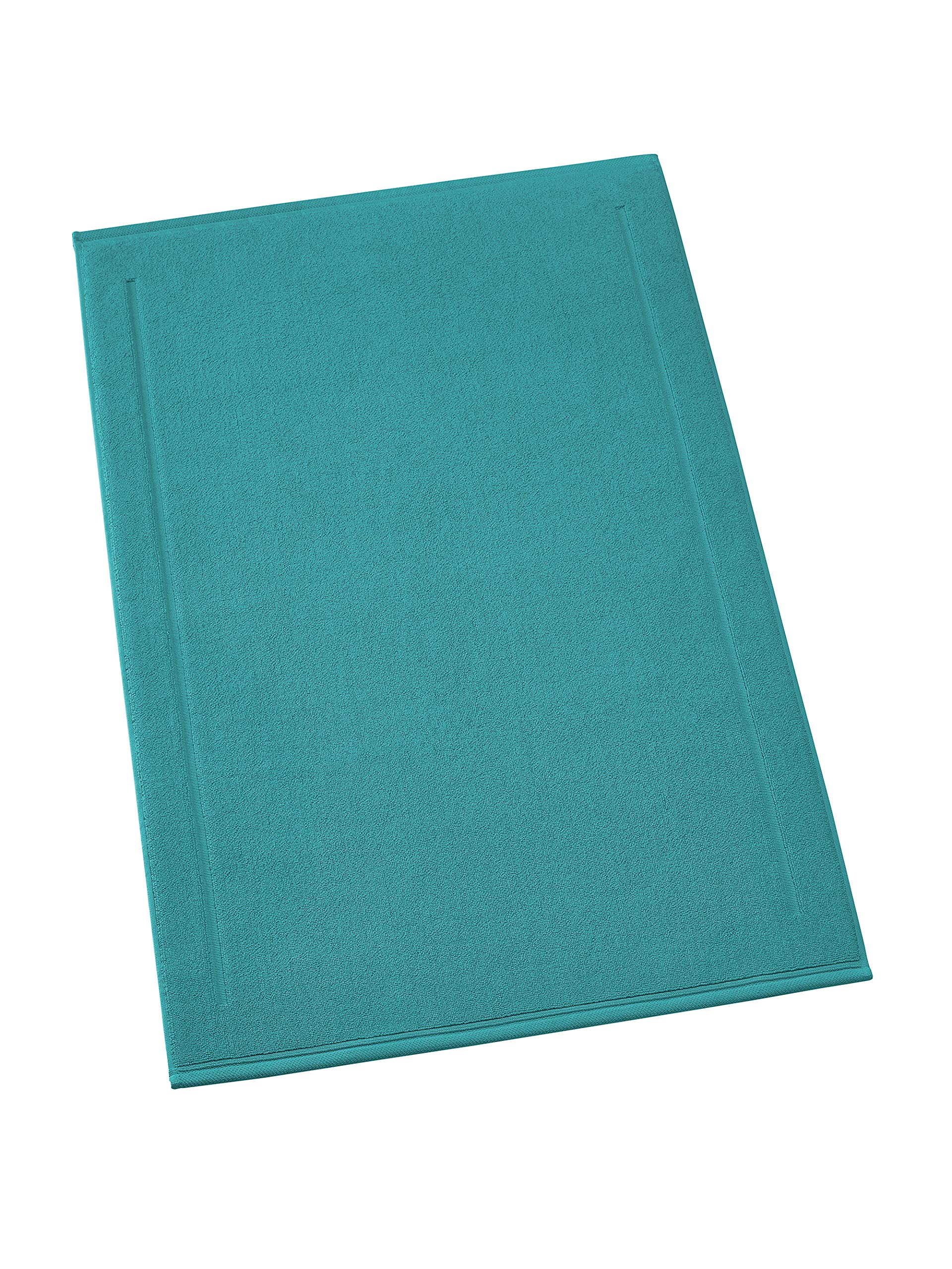 De Witte Lietaer Contessa Luxe Bath Mat, Cotton, Petrol Green 60 x 100 cm