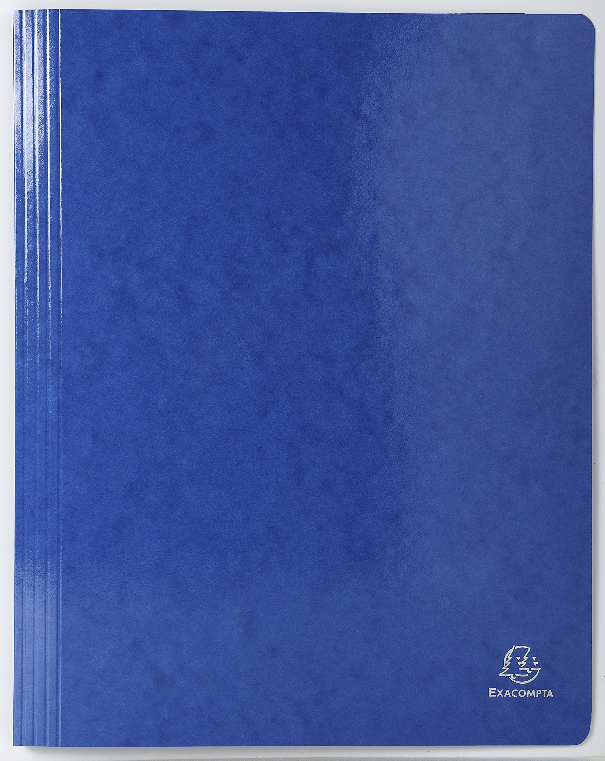 Exacompta - Ref. 380807B - 1 Iderama lamella folder in glossy laminated card 355 g/m² - FSC® certified folder - dimensions 24 x 32 cm for A4 format documents - dark blue color