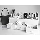 White Desk Tidy / Stationary / Make-up Organiser