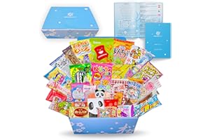 Dagashi Box - Juego de 40 mini surtido de caramelos y aperitivos japoneses