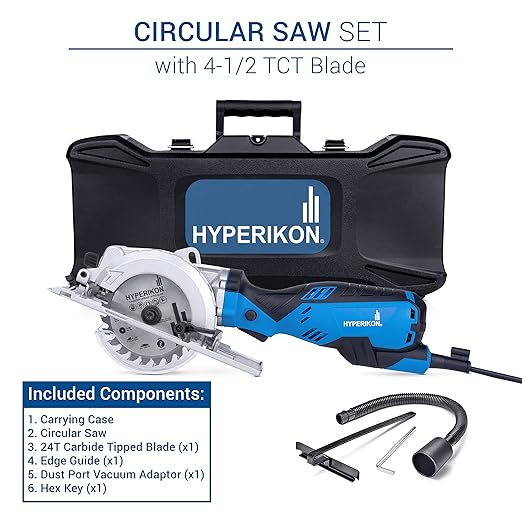 Hyperikon 4 1/2 Circular Saw Blade Set, 24T Saw Blade, 3/8