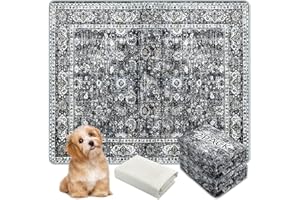 AIHSUMC Washable Pee Pads for Dogs, (2 Pack, 36"x42") Upgrade Reusable Puppy Pads with Non-Slip Rug Pad, Super Thickening Abs