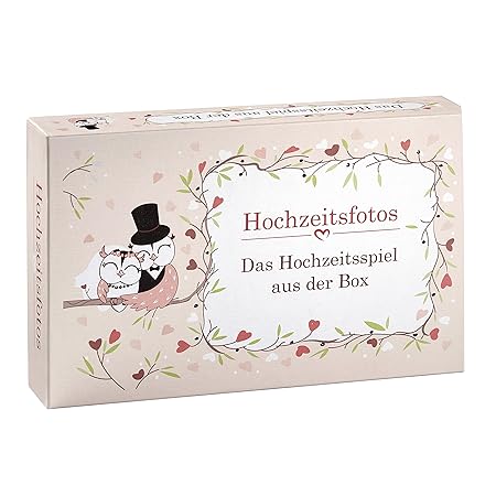 Hochzeitsspiel: Hochzeitsfotos - Das Spiel aus der Box mit kreativen und tollen Fotoaufgaben - Schönes Spiel für Gäste oder G