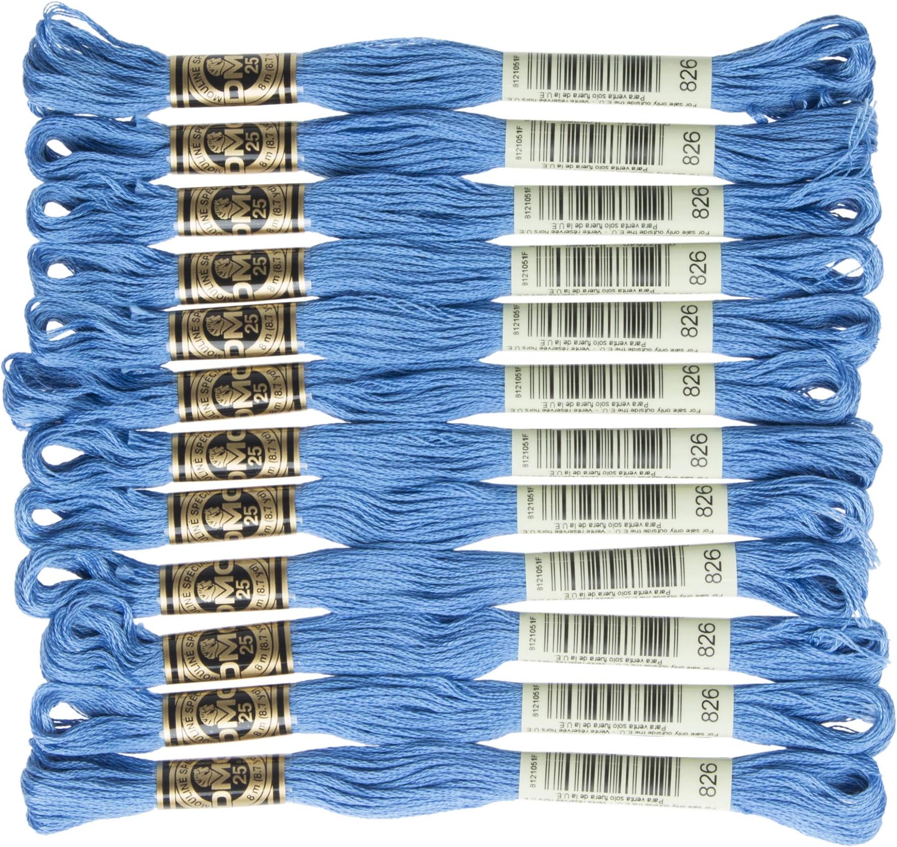 DMC 6-Strand Embroidery Cotton Floss, Medium Blue