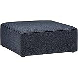 Amazon Brand – Rivet Audrey Modern Ottoman, 39"W, Denim