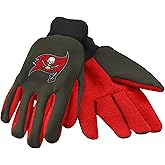 FOCO NFL unisex-adult Nfl Team Logo Colored Palm Utility Work Gloves