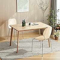 Amazon.com: Livinia Canberra 47.2" Rectangular Wooden Dining Table/Mid