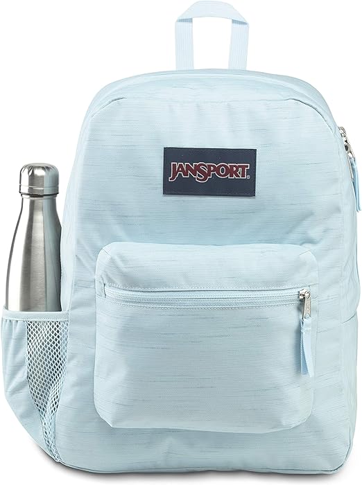 JanSport Cross Town Remix Laptop Backpack Palest Blue Slub Amazon.it