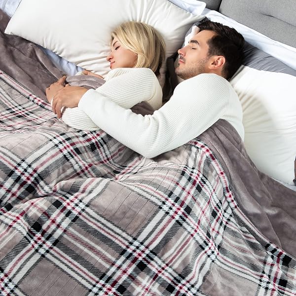 WOOMER Electric Heated Throw Blanket, Soft Flannel Fast Heating Blanket  with Multi-Color Option, Twin Size 62x 84, 10 Heating Levels u0026 0.5-12H  Auto Off, Over-Heat Protection [5 Year Warranty] : Amazon.ca: Health