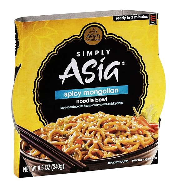 SIMPLY ASIA NOODLE BOWL SPICY MONGOLIAN, 8.5000-OUNCES (PACK...