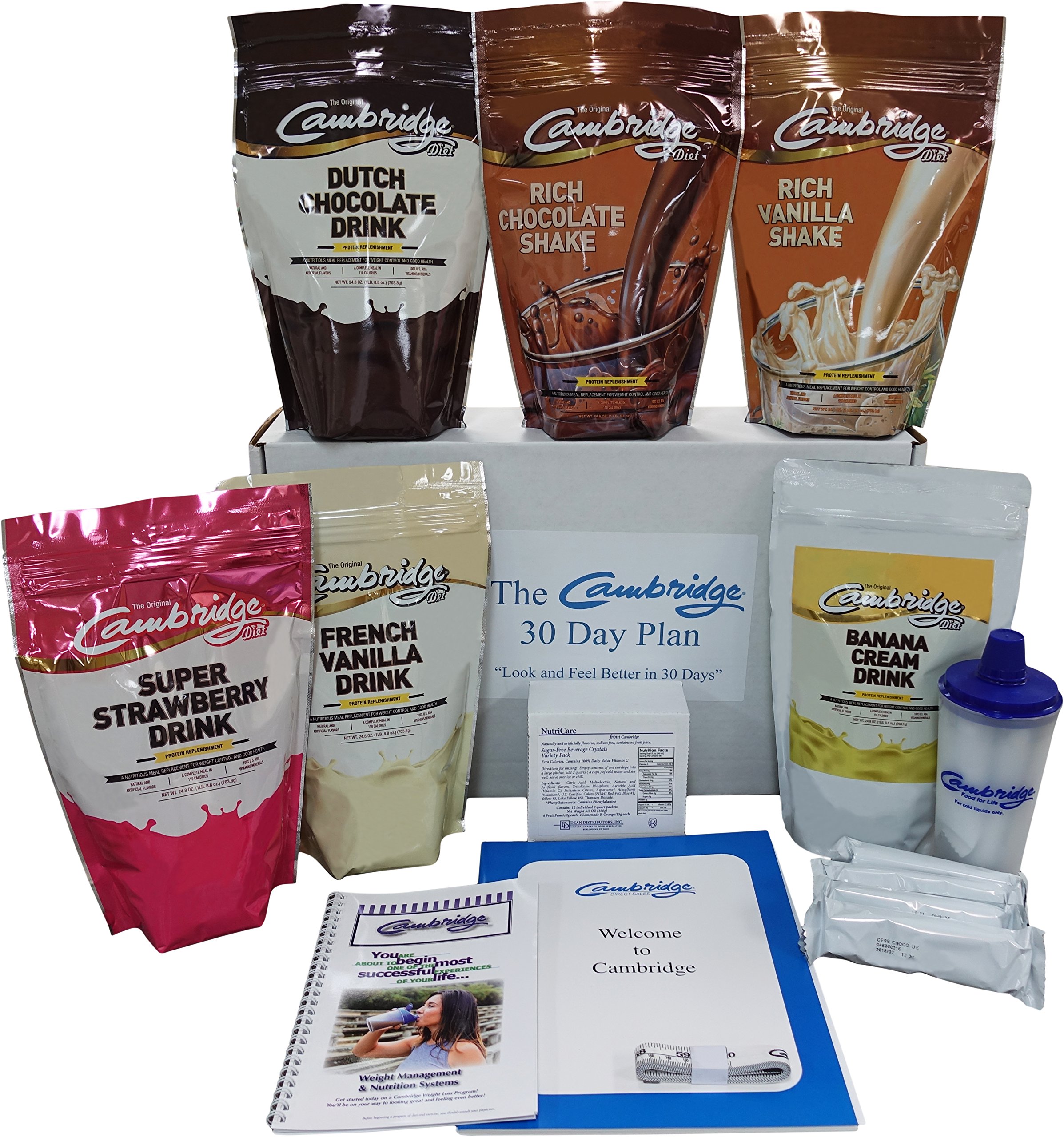 30 Day Sampler Pack Original 330 CAMBRIDGE Diet Plan Weight Loss Shakes
