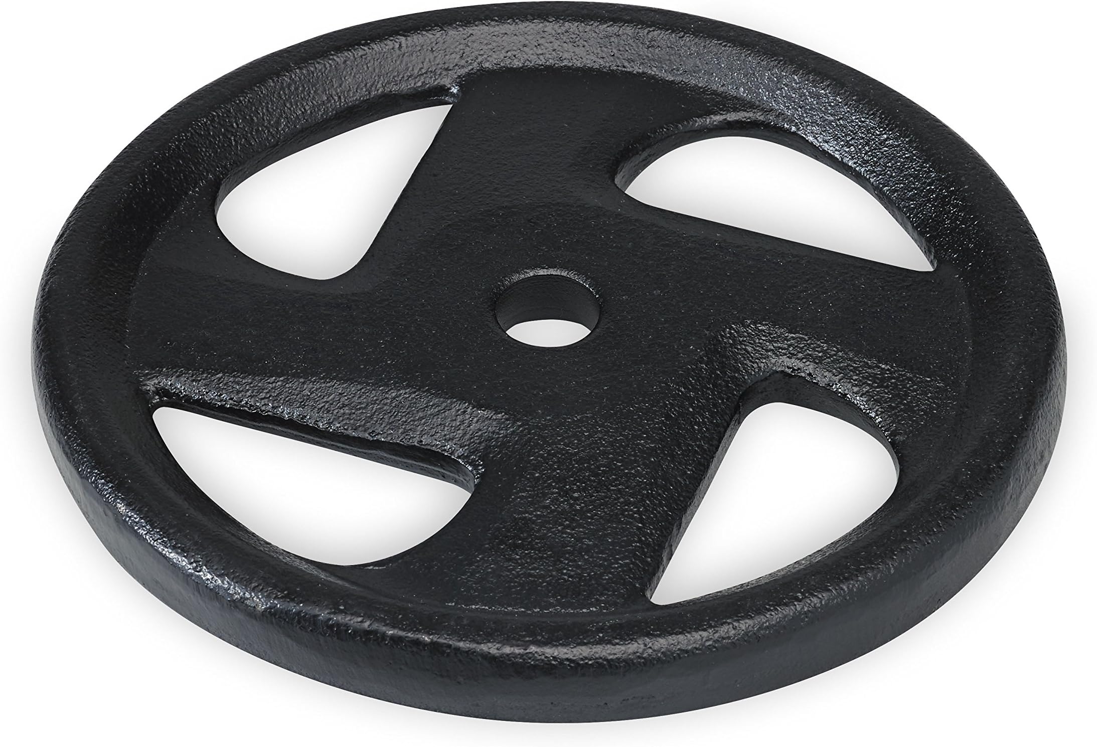 SPRI Weight Plate 1-Inch Cast Iron Standard 4 Grip Plate (Available in 5, 10, 25, 35 Pounds - All Plates Sold Separately)