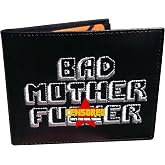 BMF Embroidered Genuine Leather Wallet SILVER Version Authentic