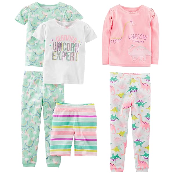 Simple Joys by Carter's 6-Piece Snug Fit Cotton Pajama Set