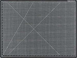 Dahle Vantage 10674 Self-Healing Cutting Mat, 36"x48", 1/2" Grid, 5 Layers for Max Healing, Perfect for Crafts & Sewing, Black