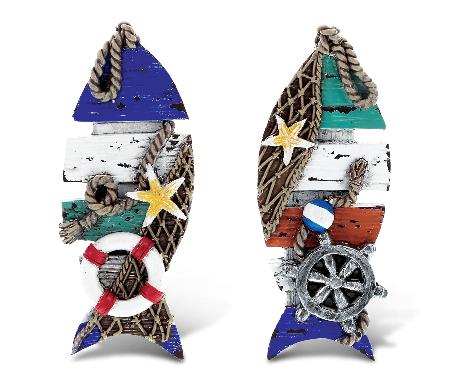 Cota mundial pescado - 3d diseños - náuticas océano imán (2 piezas ...