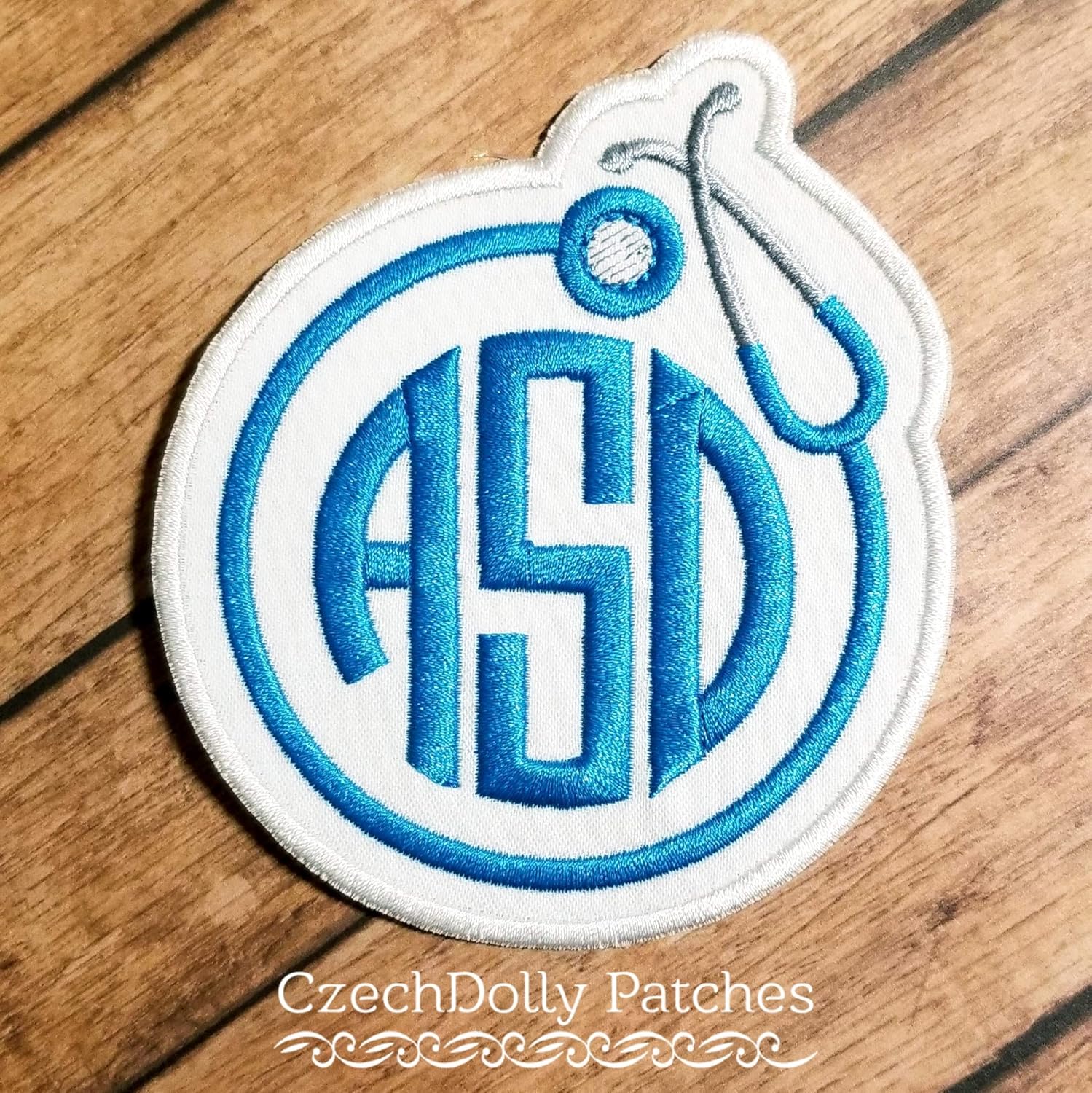 Amazon Com Stethoscope Monogram Patch Iron On Or Sew On Applique