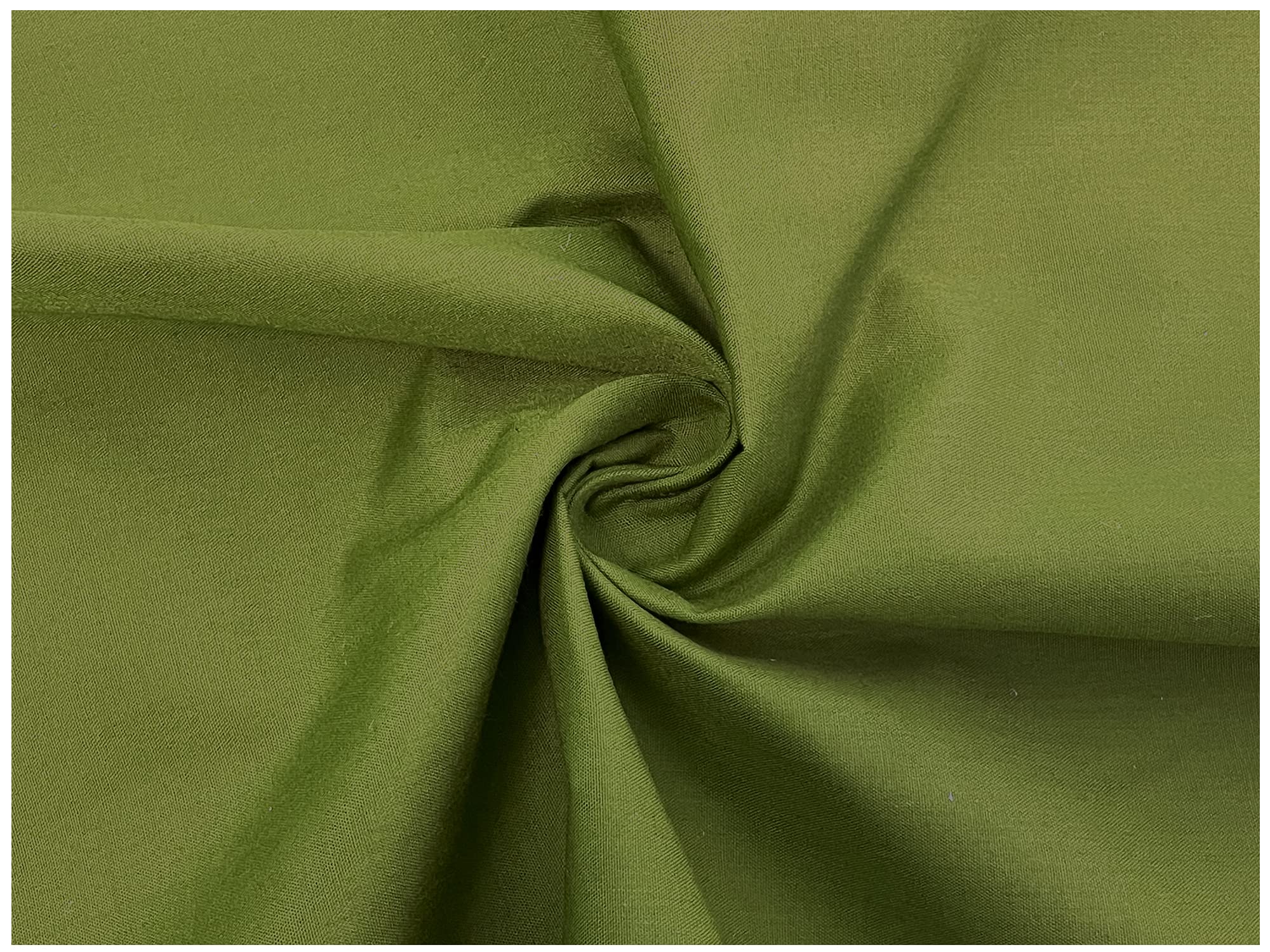 Olive Plain Polycotton Fabric Material Poly Cotton Dress Craft Material 45" Wide - Pre Cut Sizes 300cm x 114cm (118" x 45")