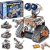 Sillbird Robot Building Kit with Remote Control STEM Gifts for Kids Boys Age 8-12, Coding Technic Robotics Toy for Birthday - Buildable 5in1 Models with 488 Pieces - Orange