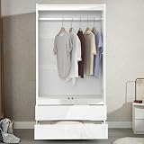 Blisswood High Gloss Bedroom Furniture Set 2 Door Wardrobe & Drawers view 5