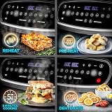 Duronic AF34 BK Hot Air Fryer 3-Drawer XXL 10L 2x5L Dual Zone view 6