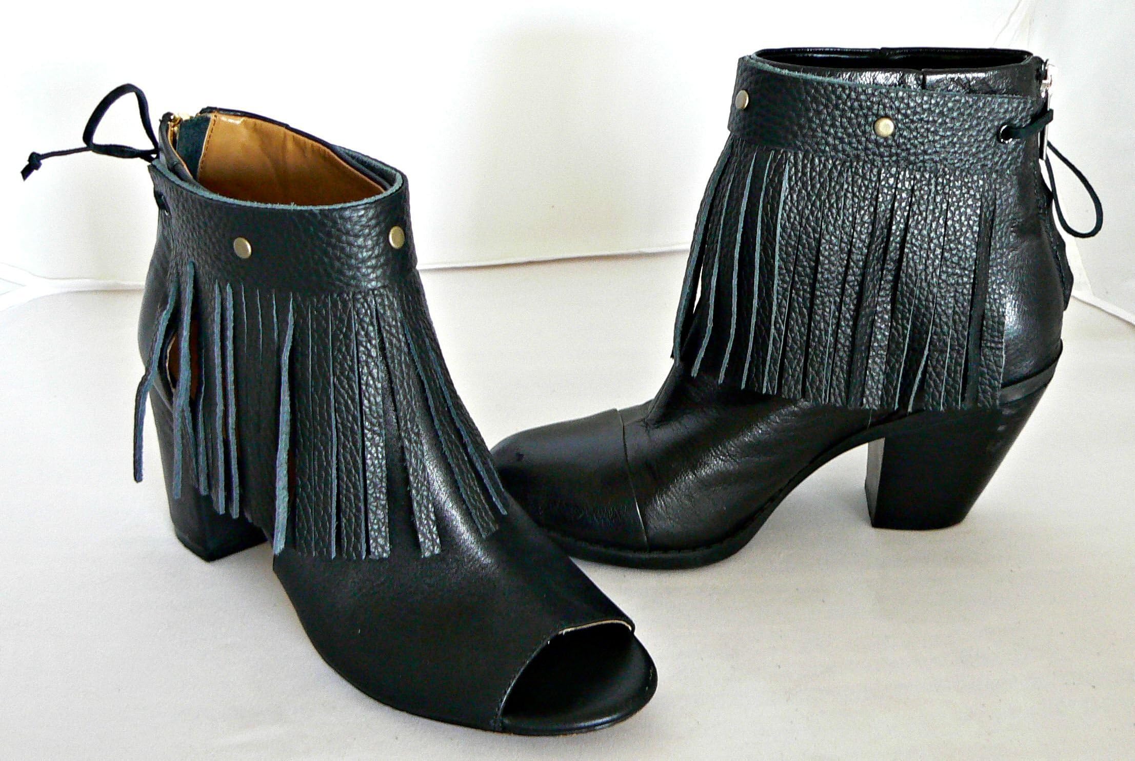 Leather Fringe Boot Cuff Anklet