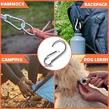 Belle Vous M4 Snap Hook Carabiner Clips 15pk 4cm Stainless Steel Spring view 4
