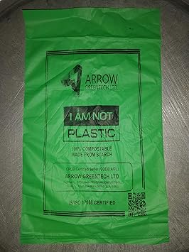 SCOOPDOG ISO Certified Bio-Compostable Dog Poop 100 Small Size Bags (Green)