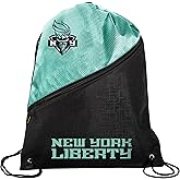 FOCO - WNBA High End Diagonal Zippered Drawstring Backpack Gym Bag - New York Liberty